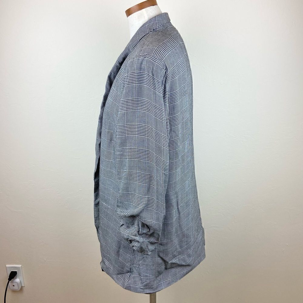 1. State Gray Check Oversized Blazer Jacket - Picture 4 of 6